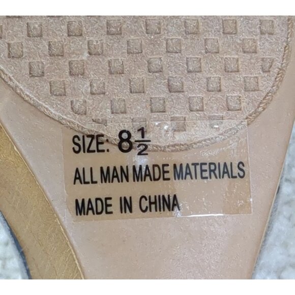 Altard State Platform Wedge Sandal Womens 8.5 Boho Y2K Gypsy Taupe Gray Strappy - Picture 9 of 11